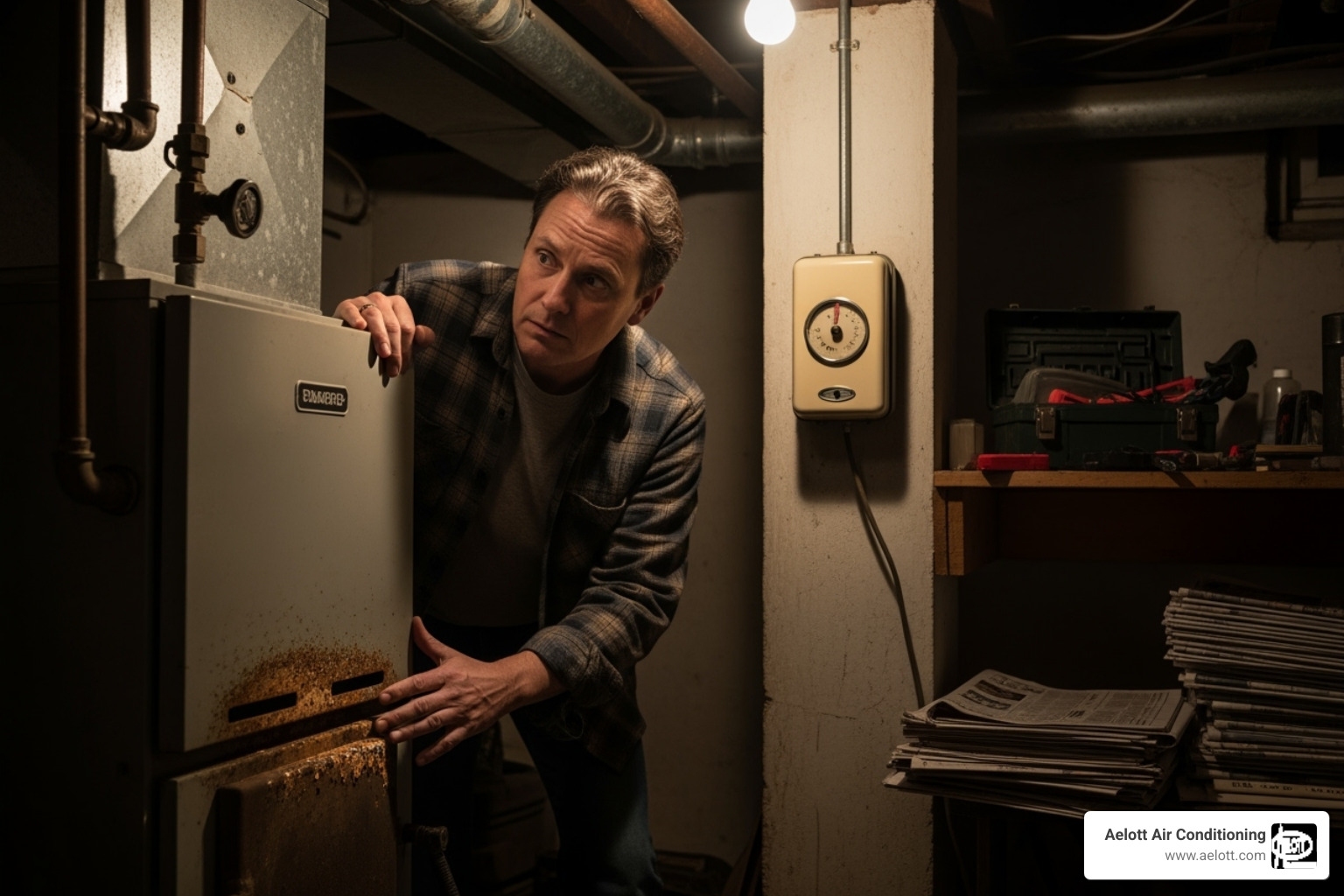 homeowner concerned at old furnace - furnace installation carlsbad ca