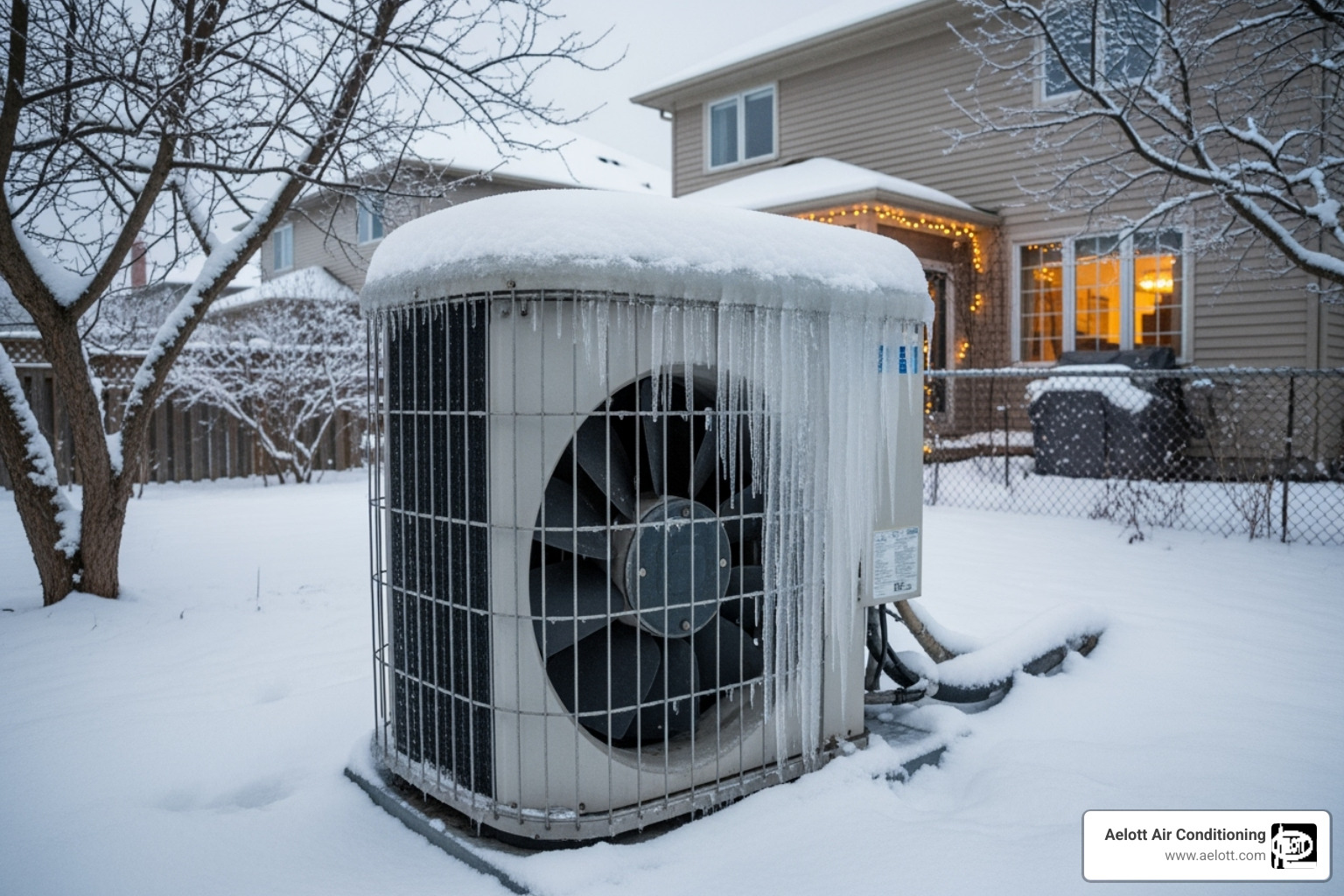 frozen outdoor heat pump unit - heat pump compressor repair