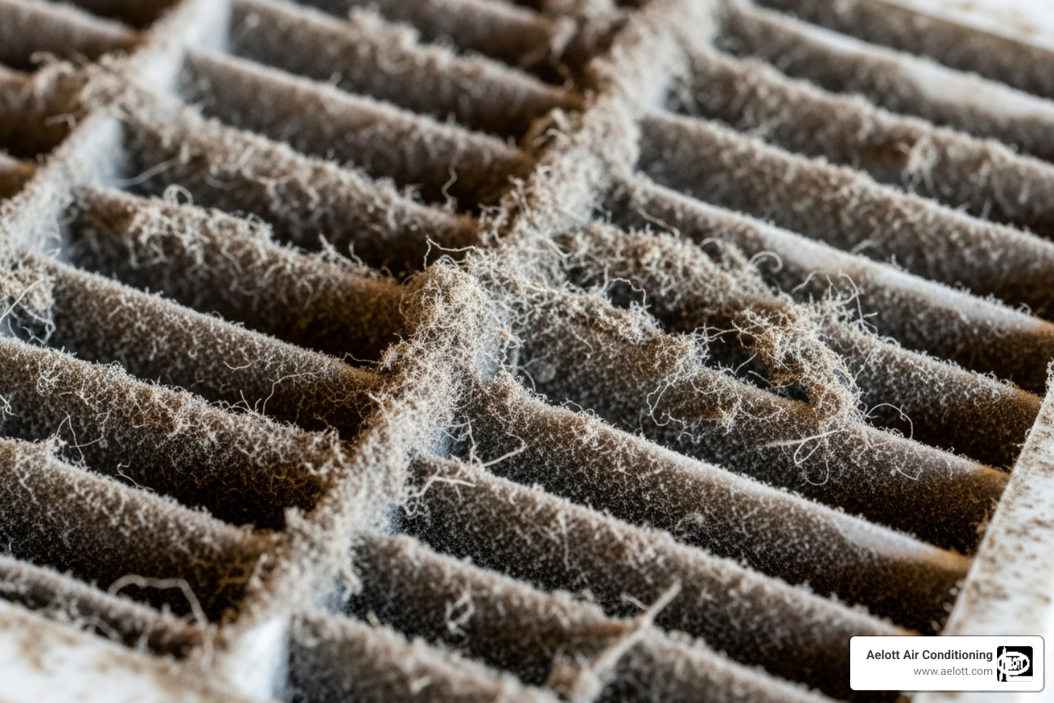 Visibly dirty and clogged AC filter - AC filter replacement Visibly dirty and clogged AC filter - AC filter replacement