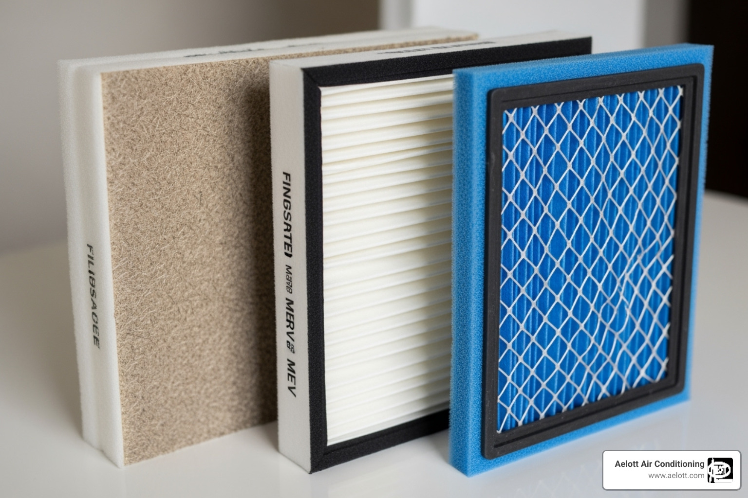Different types of AC filters like fiberglass, pleated, and washable - AC filter replacement Different types of AC filters like fiberglass, pleated, and washable - AC filter replacement
