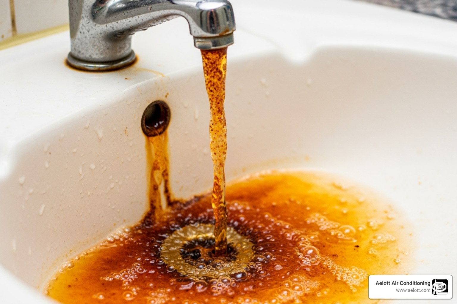 rusty water coming from a faucet - hot water heater repair rusty water coming from a faucet - hot water heater repair