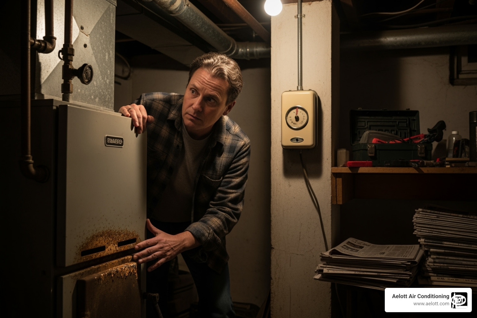 homeowner concerned at old furnace - furnace installation carlsbad ca