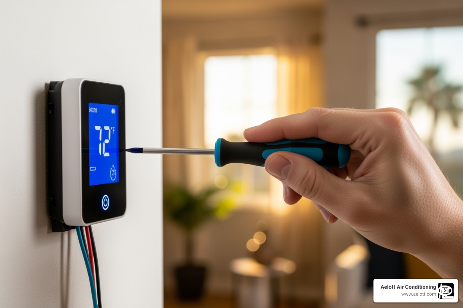 smart thermostat display showing energy usage - thermostat installation carlsbad ca