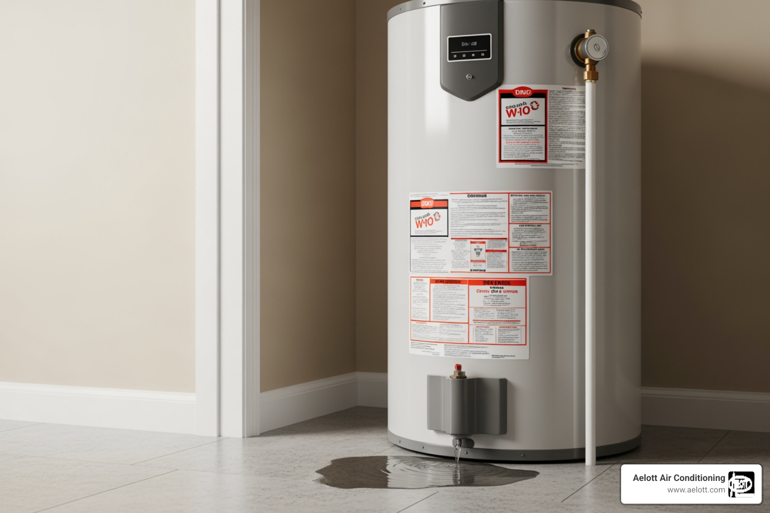 Infographic showing the top 5 warning signs your water heater needs repair: 1. No hot water or inconsistent temperatures, 2. Rusty or discolored water from taps, 3. Strange noises like popping or rumbling, 4. Visible leaks or water pooling around the unit, 5. Sudden spike in energy bills - best water heater repair in rancho santa fe, ca