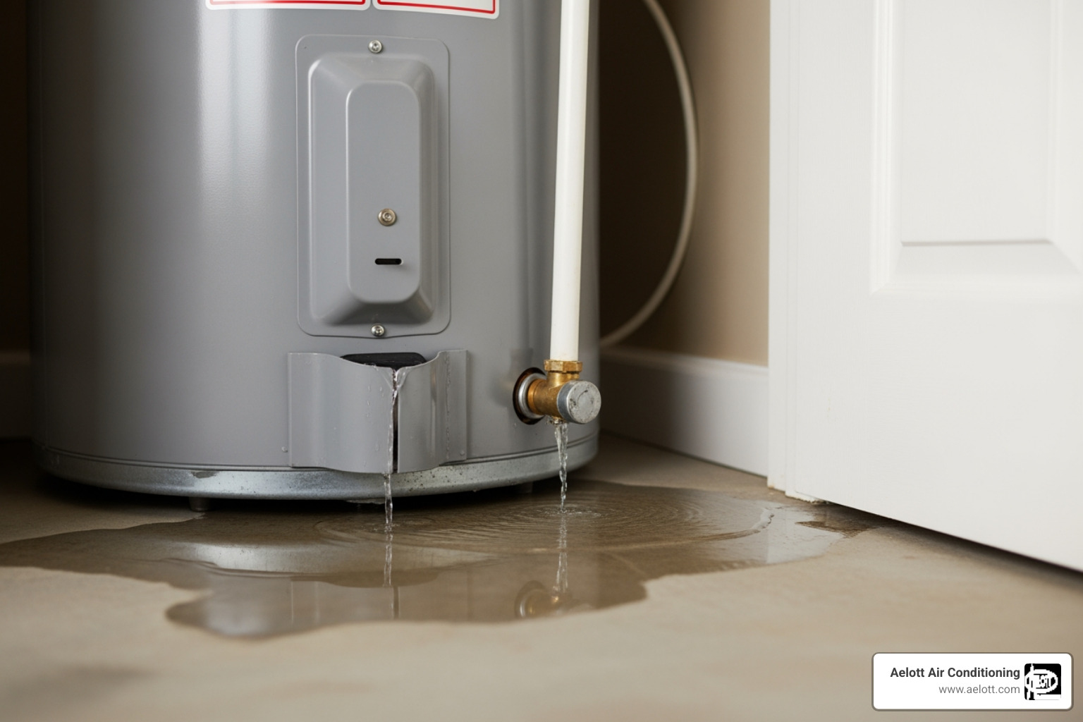 Infographic showing 5 warning signs your water heater needs professional repair: 1. No hot water or inconsistent temperature with icon of thermometer, 2. Strange noises like popping or rumbling with sound wave icon, 3. Water leaks or pooling around base with droplet icon, 4. Rusty or discolored water with faucet icon, 5. Low hot water pressure with pressure gauge icon - water heater repair in vista, ca